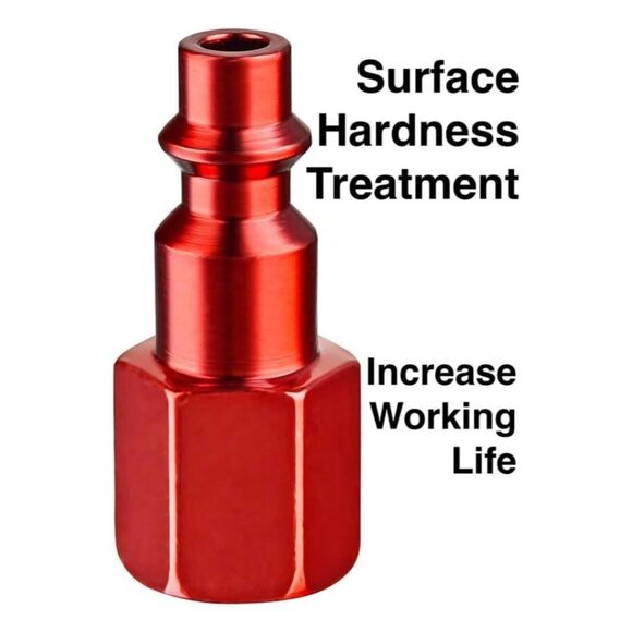 16 pc Air Hose Fittings, AMT Universal 3IN1 Aluminum Air Coupler and I/M Industr - Picture 4 of 6